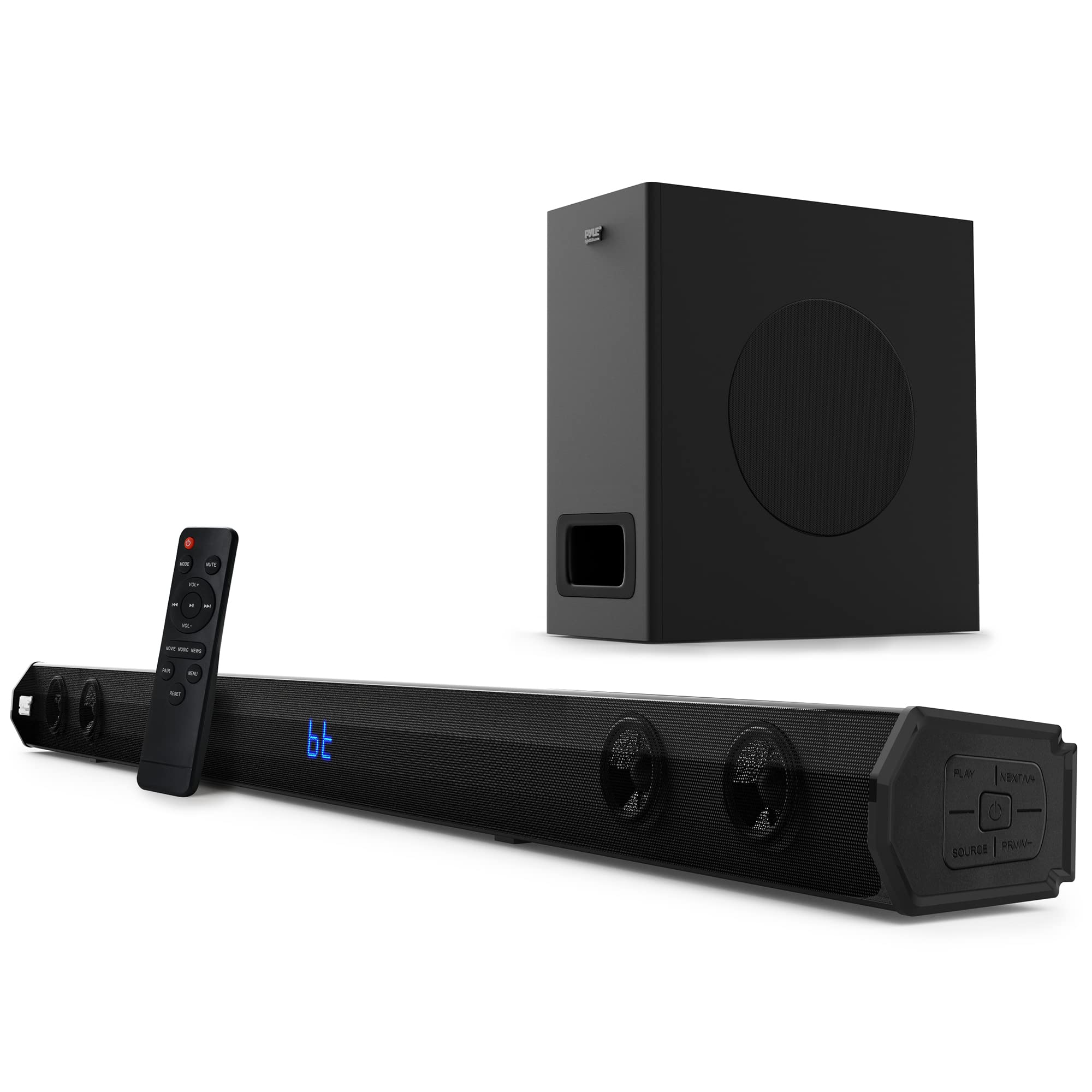 Pyle 2.1 Channel TV Soundbar Speaker Stereo Syst...