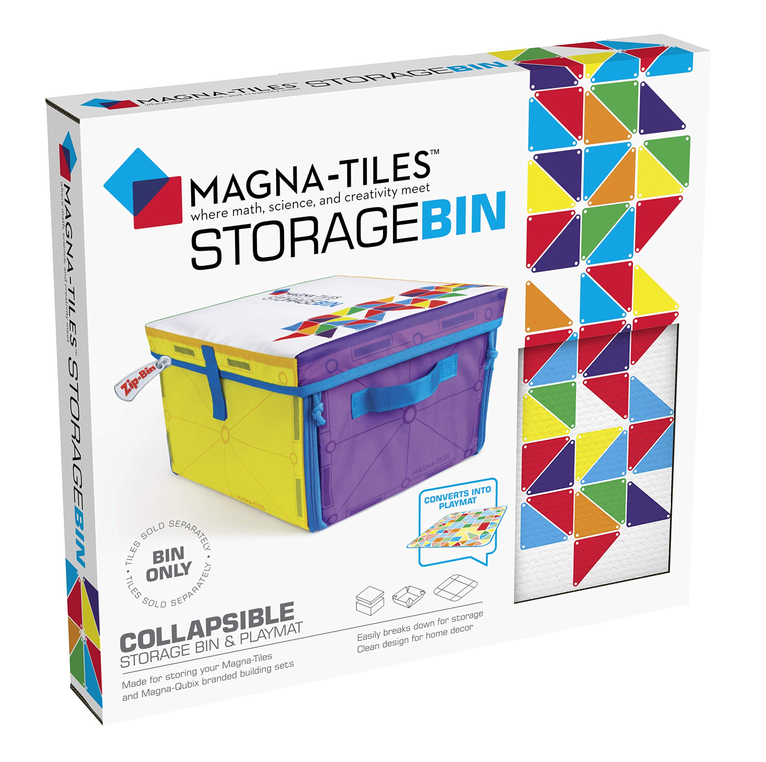 Magna Tiles اسٹوریج بن اور انٹرایکٹو پلے مئی...