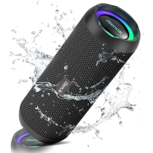 RIENOK Portable Bluetooth Speaker 30W Dual Pairi...