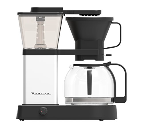 Redline Coffee Redline MK1 8 Cup Coffee Brewer with Glass Carafe, Hot Plate and Pre-Infusion Mode (Bundle)