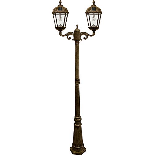 Gama Sonic GS-98B-D-WB Royal Bulb Double Head Lamp Post...