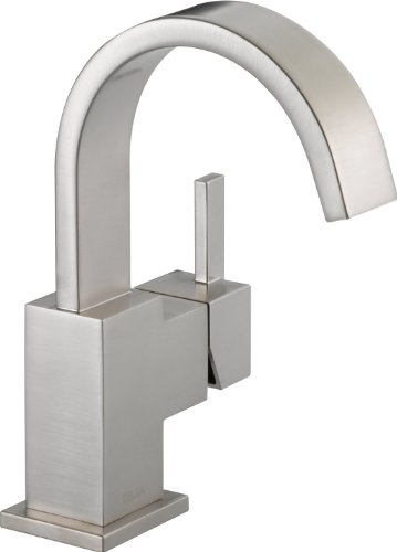 Delta Faucet Vero Single Hole Bathroom Faucet Brushed N...