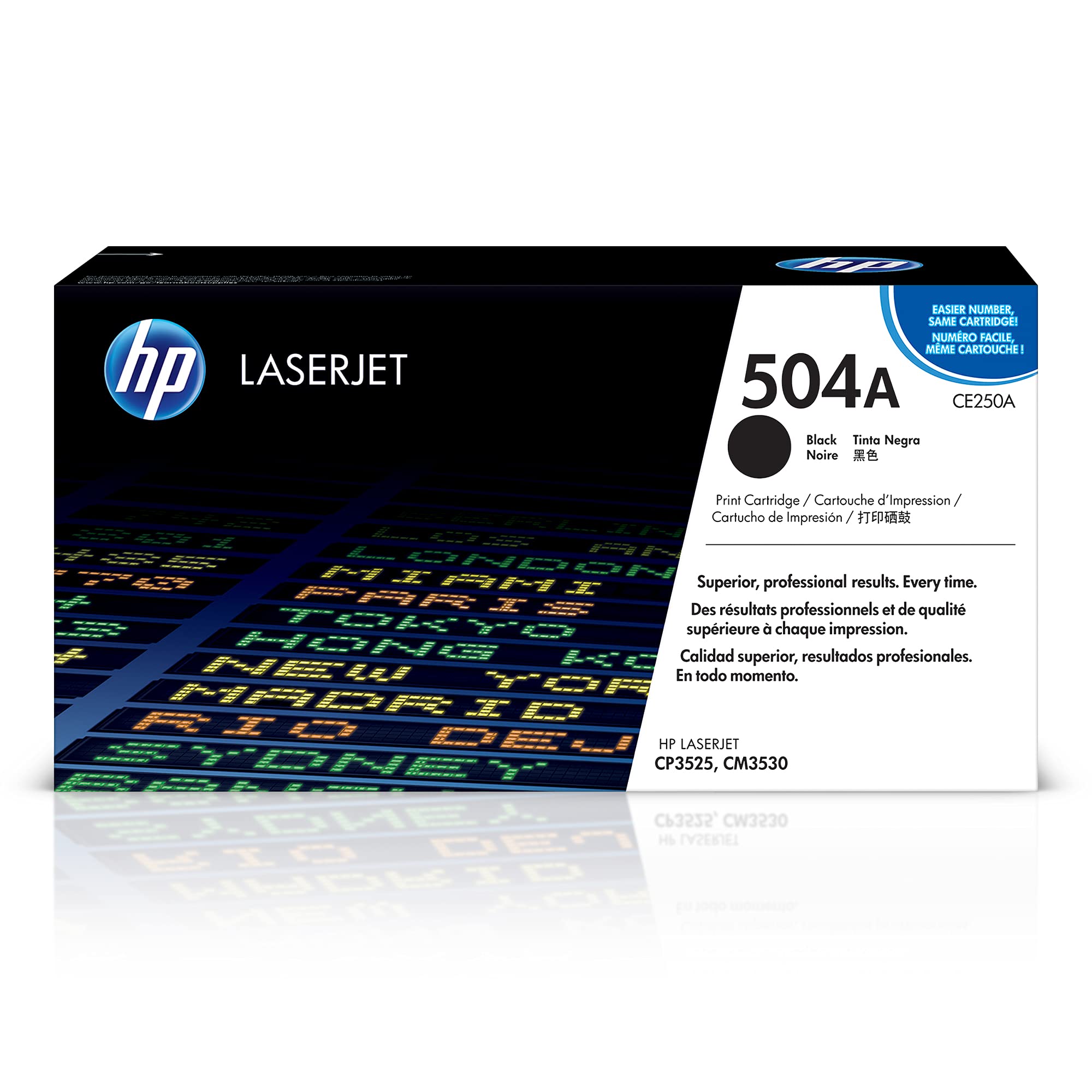 HP Original  504A Black Toner Cartridge | Works with  C...