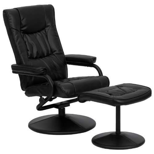 Flash Furniture Contemporary Black Leather soft Recline...