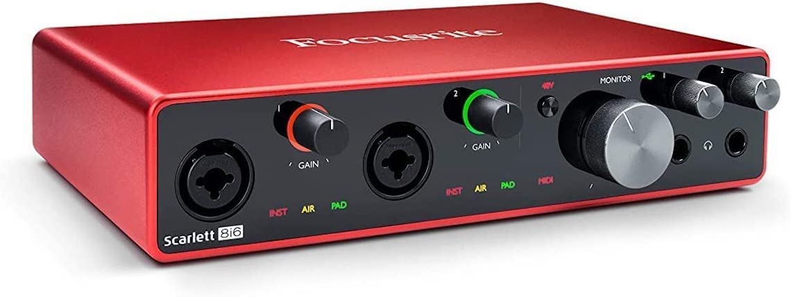 Focusrite Scarlett 8i6 (3rd Gen) USB Audio Interface wi...