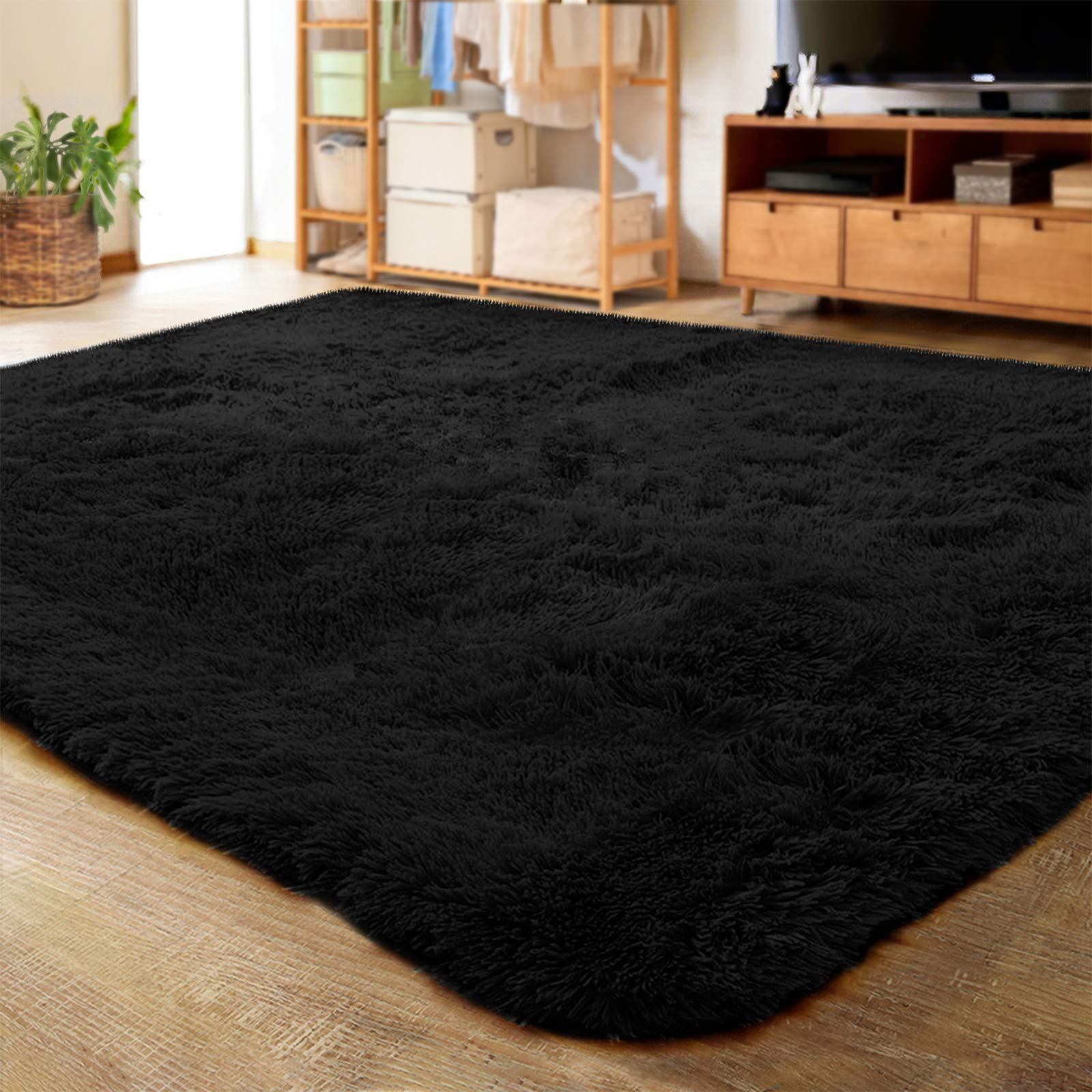 LOCHAS Ultra Soft Indoor Modern Area Rugs Fluffy Living...