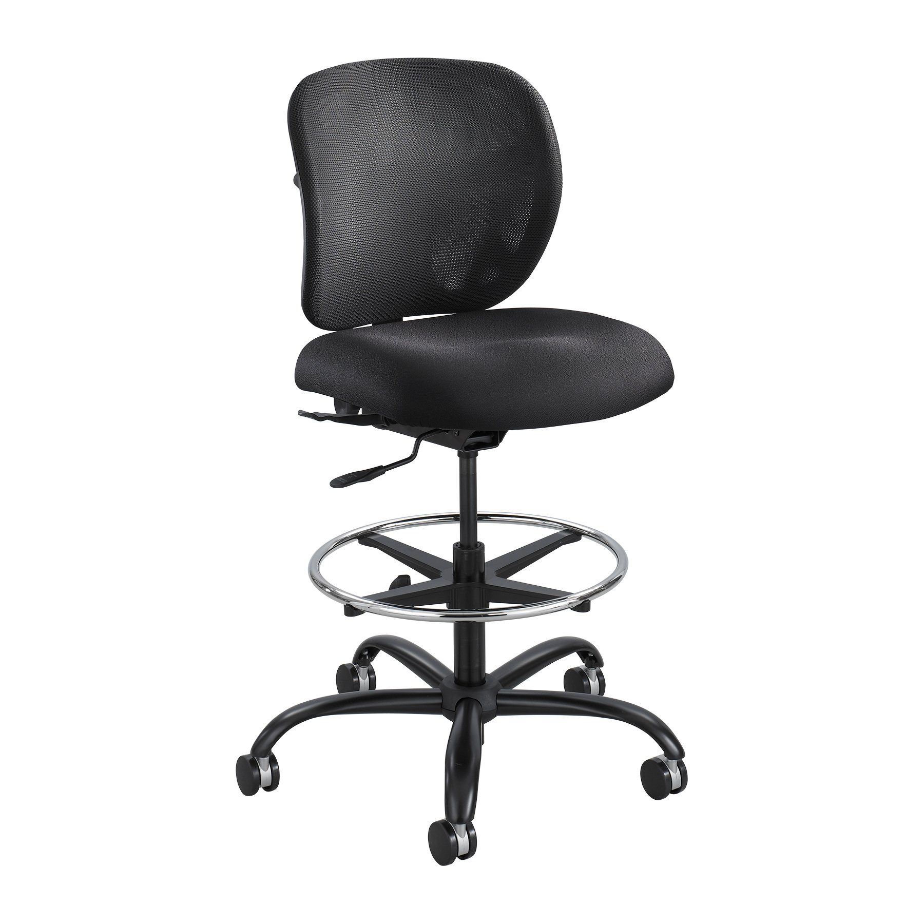 Safco Vue Heavy Duty Stool 3394BV, Black Vinyl, Rated f...