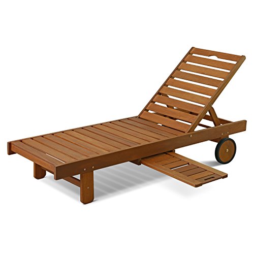 Furinno Tioman Outdoor Hardwood Patio Furniture Sun Lou...