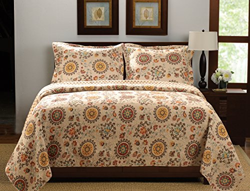 Greenland Home 2-Piece Andorra Quilt Set, Multicolor