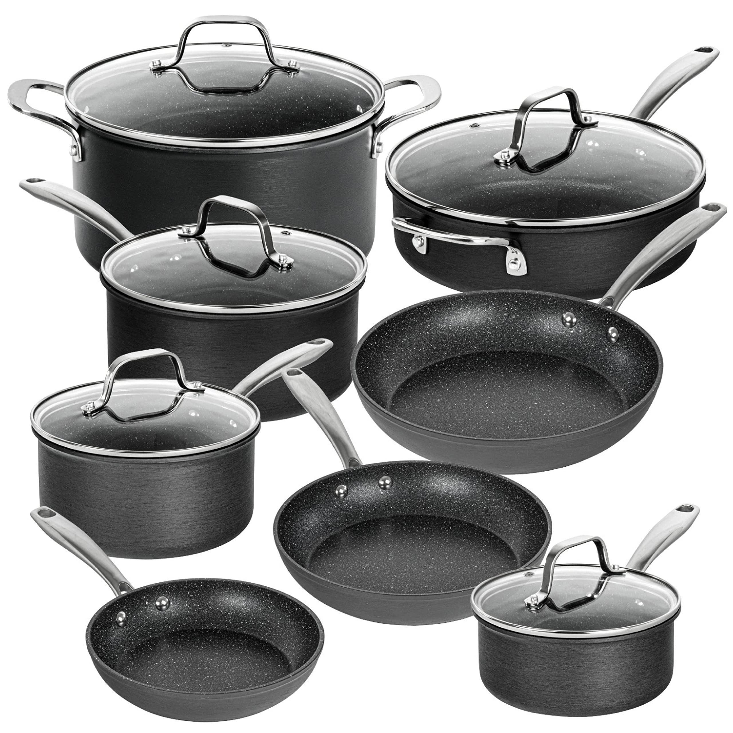 Granitestone 13 Pc Pots and Pans Set Non Stick Cookware...