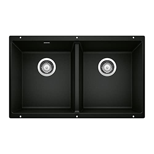 Blanco Precis Silgranit 50/50 Double Bowl Undermount Ki...