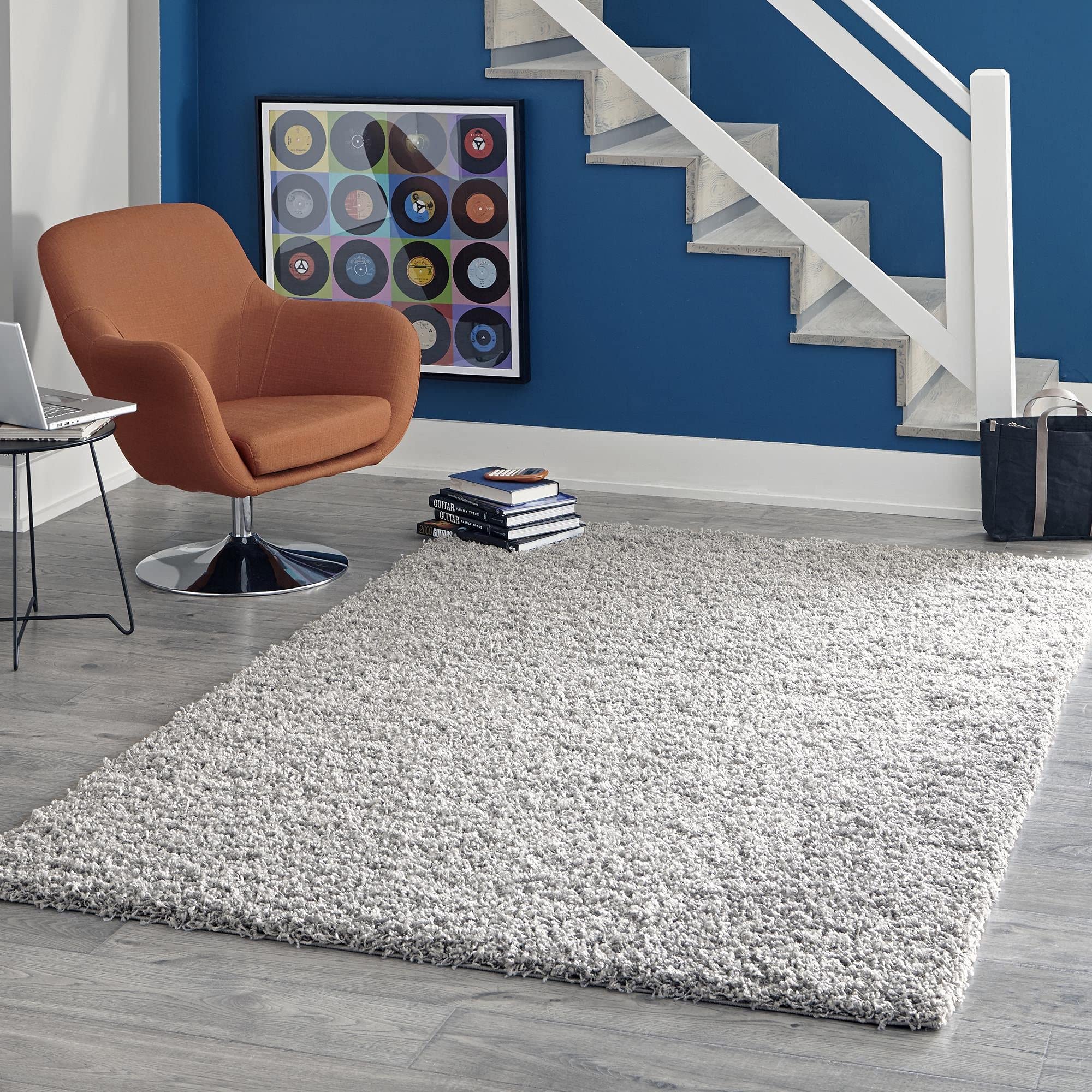 Unique Loom Solid Shag Collection Area Rug