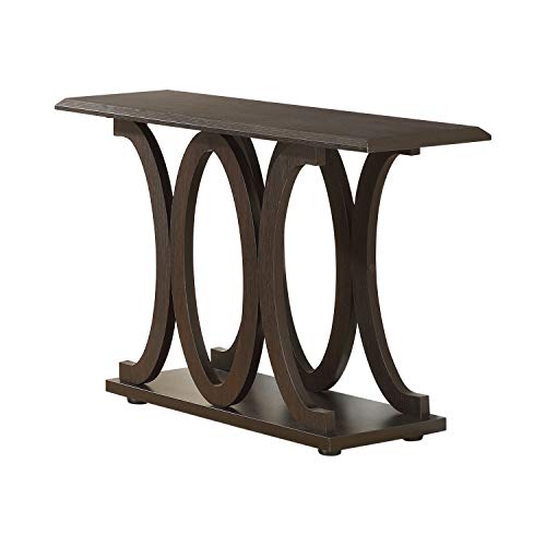 Coaster Home Furnishings C-Shaped Sofa Table Cappuccino