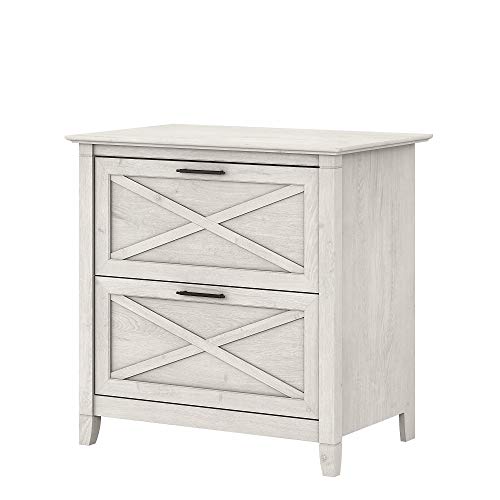 Bush Furniture 2 Drawer Lateral File Cabinet, Linen Whi...