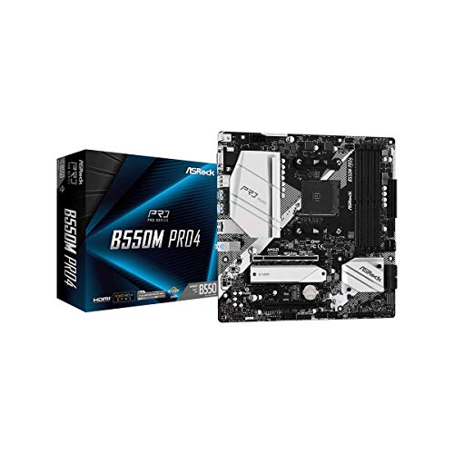 ASRock B550M PRO4 3rd Gen AMD AM4 Ryzen/ Future AMD Ryz...