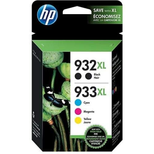 HP 932XL/933XL 5-Pack Black/Cyan/Magenta/Yellow High Ye...