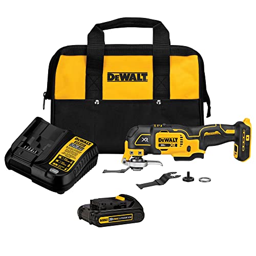 DEWALT 20V MAX* XR Oscillating Tool Kit, 3-Speed (DCS35...