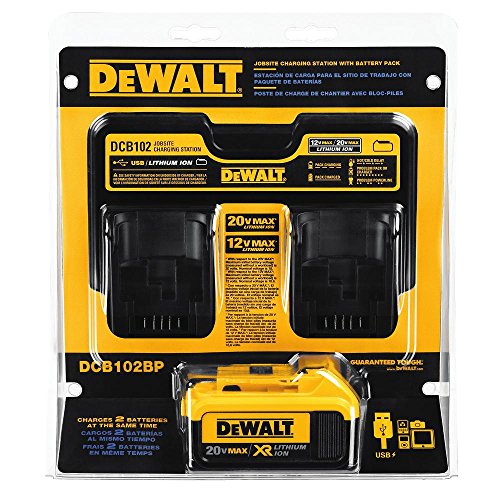 DEWALT 20V MAX* 4Ah بیٹری پیک (DCB102BP) کے ساتھ...