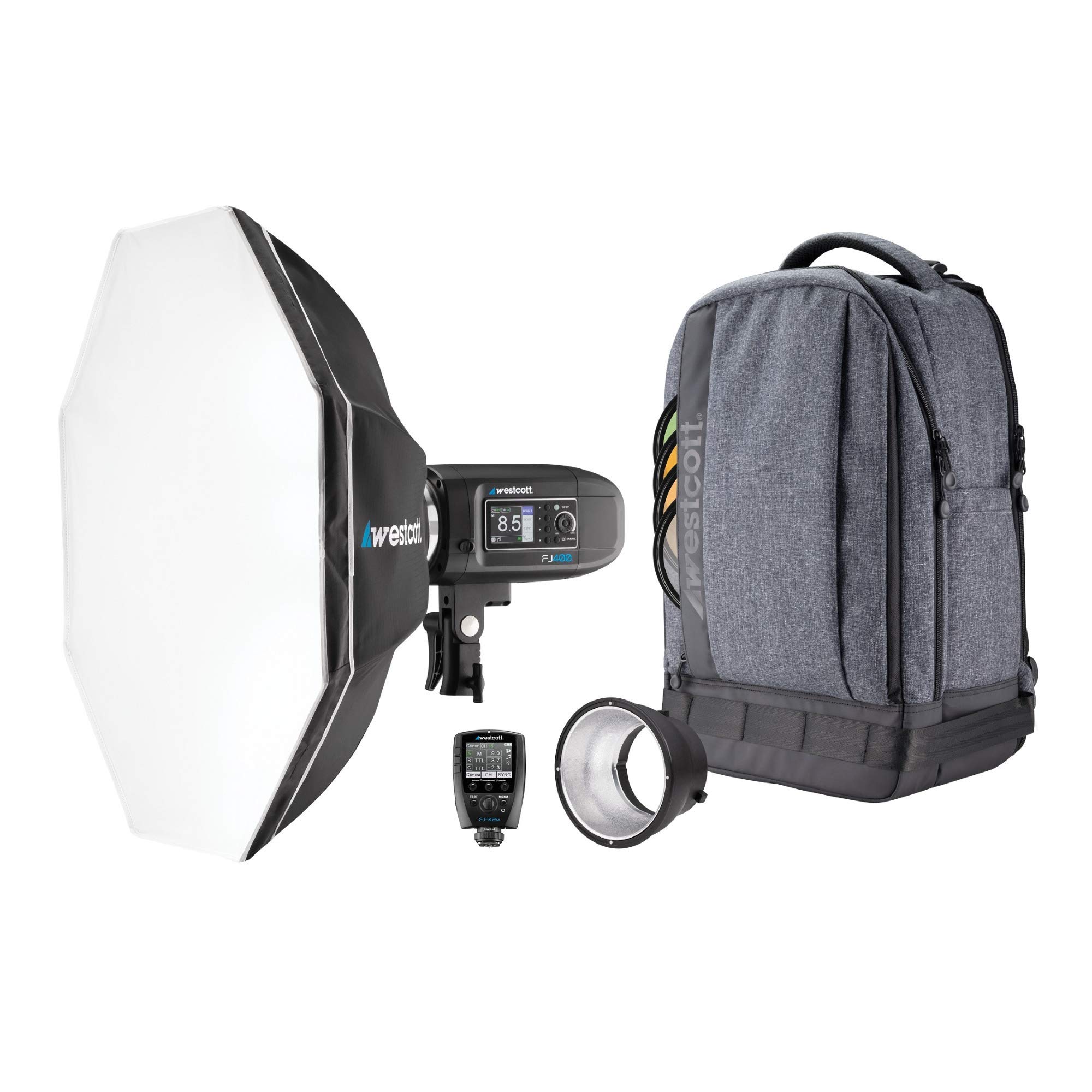 Westcott FJ400 Strobe 1-Light Backpack Kit FJ-X2...