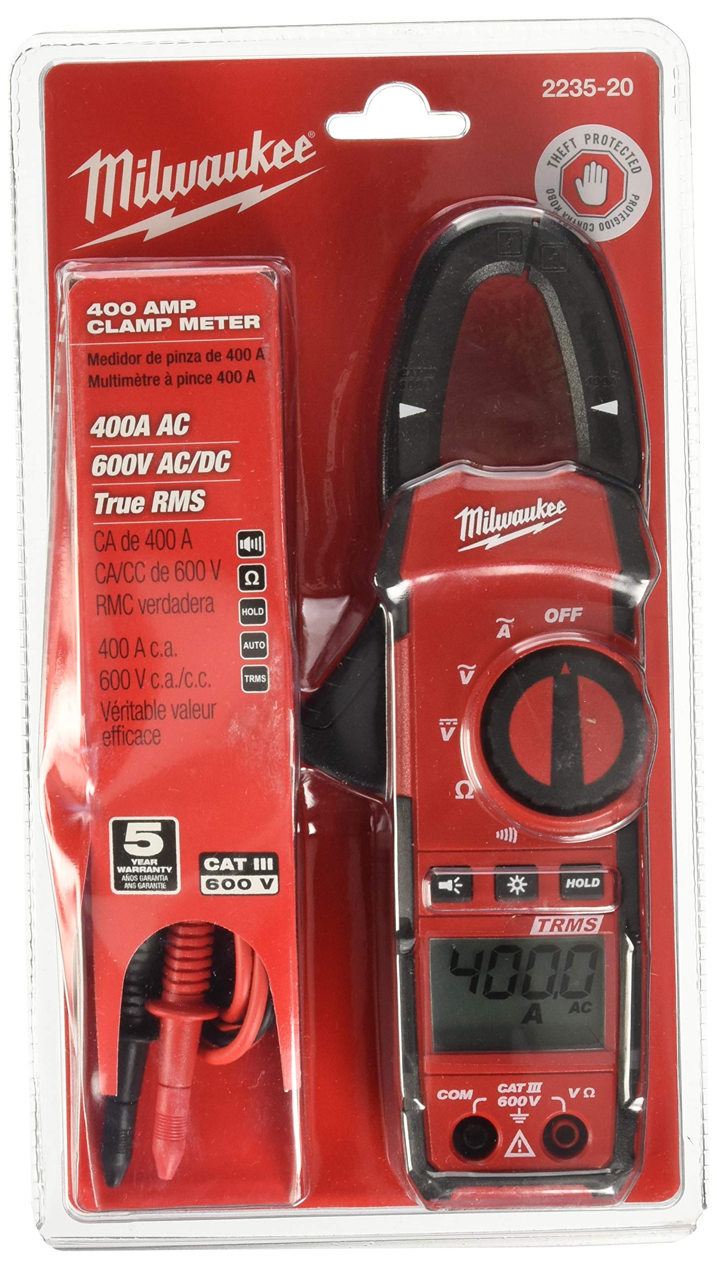 Milwaukee 2235-20 400 Amp کلیمپ میٹر