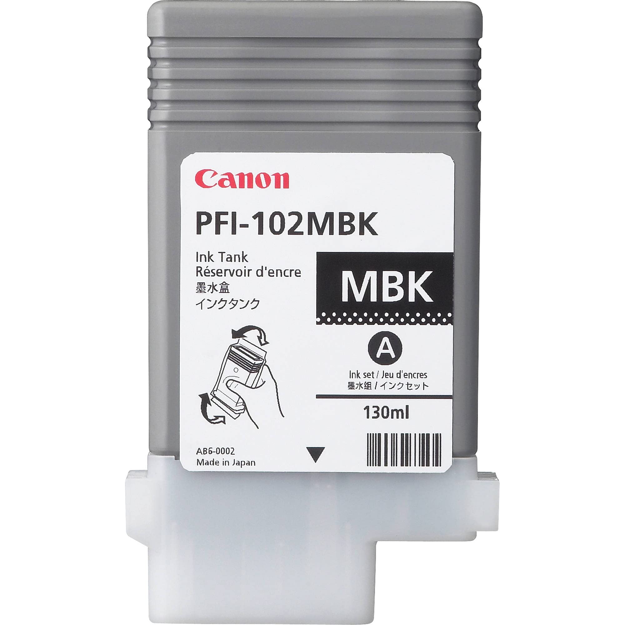 Canon Ipf PFI-102MBK ??? ???? ??? ???? 130ML 500 600 700 ????? ?? ???