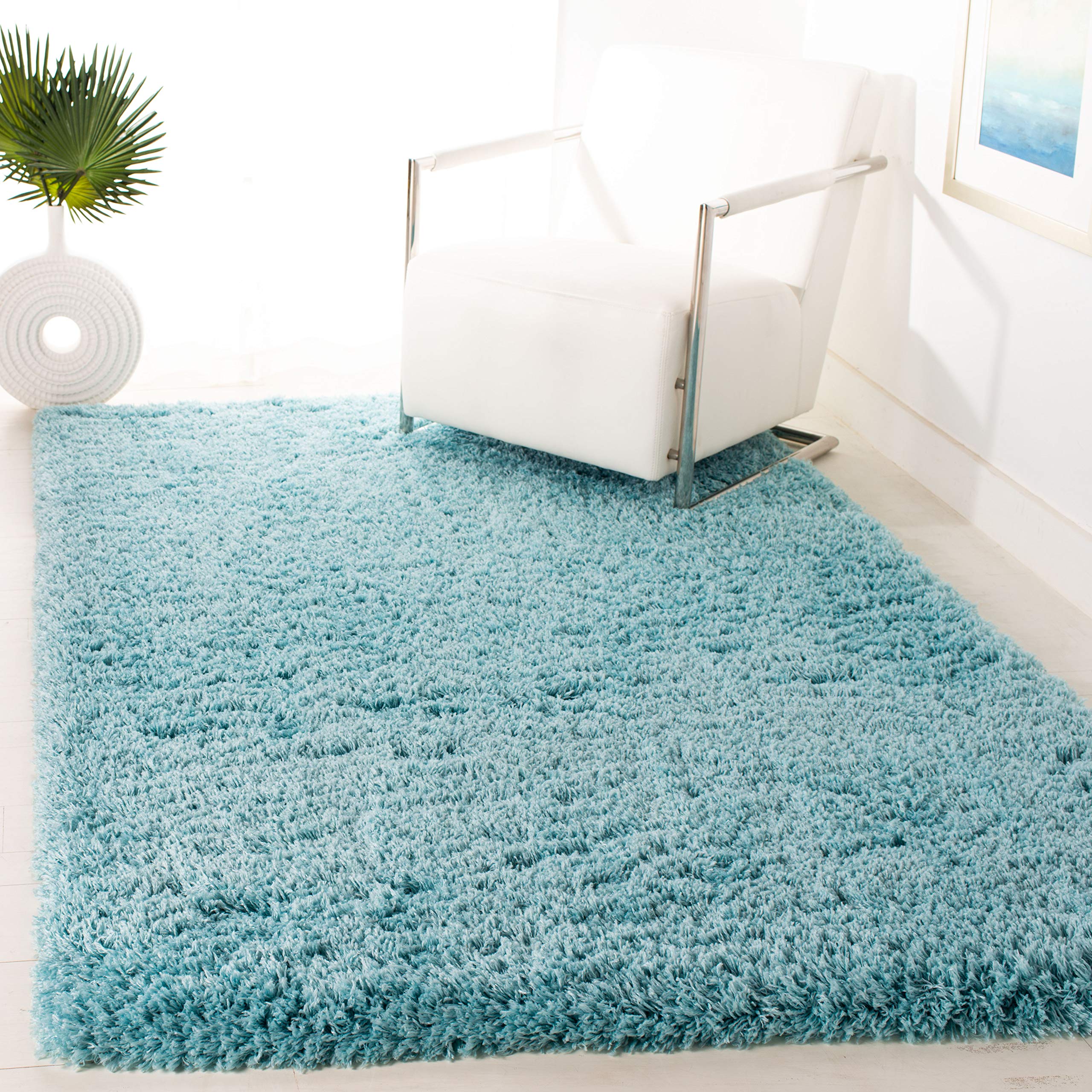 Safavieh Polar Shag Collection Accent Rug - 4' x 6', Li...