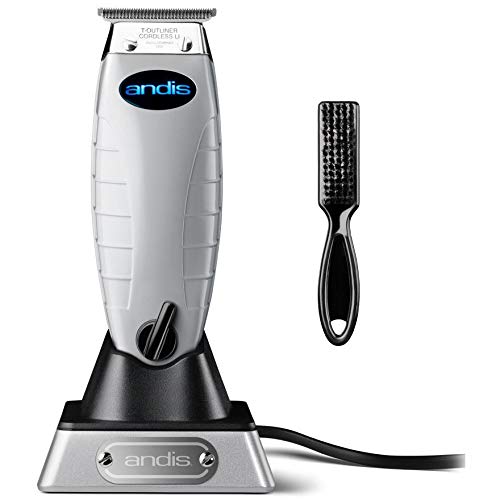 Andis Cordless T-Outliner Trimmer with BeauWis Blade Brush