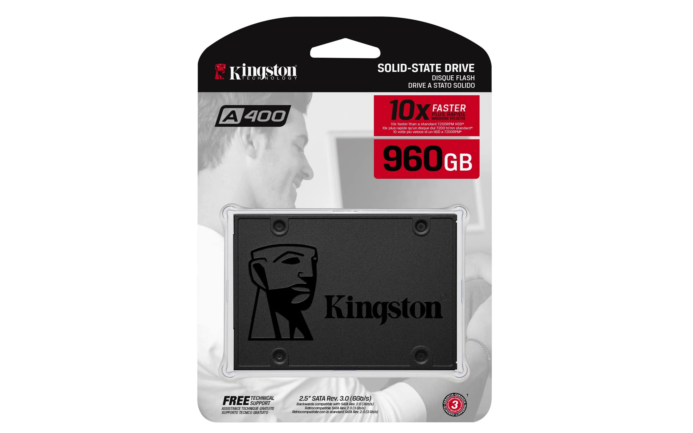 Kingston A400 SSD 120GB SATA 3 2.5â€ Solid State...